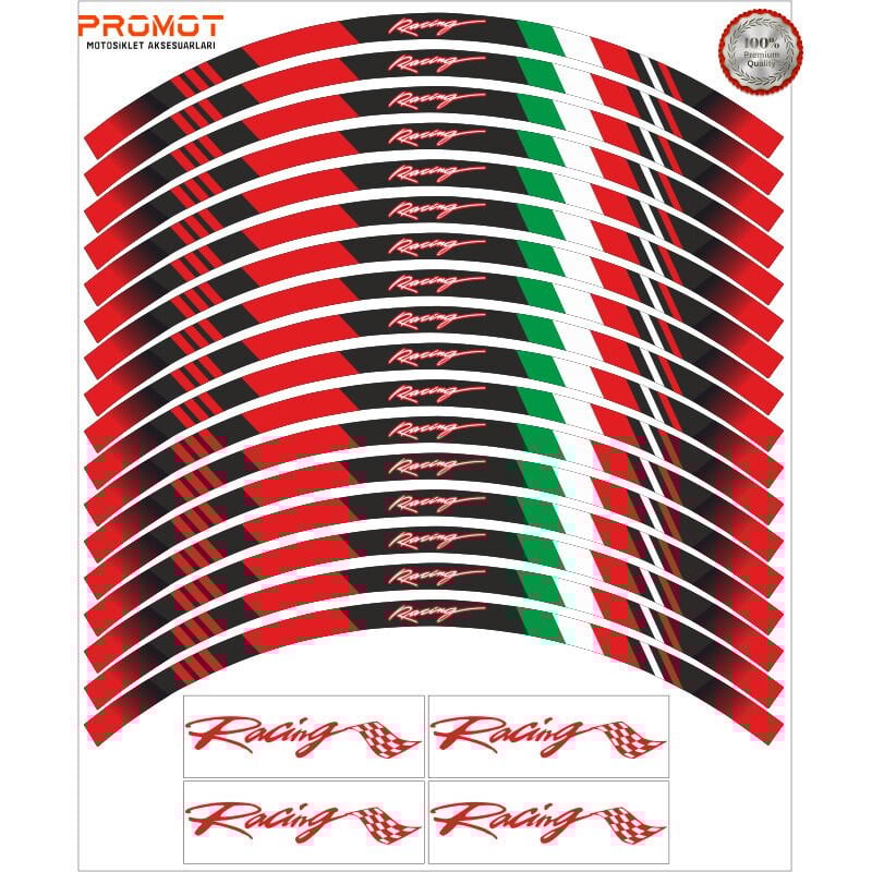 ITALY TASARIM MOTOSİKLET JANT ŞERİDİ MODEL 1