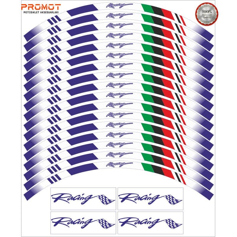 ITALY TASARIM MOTOSİKLET JANT ŞERİDİ MODEL 3