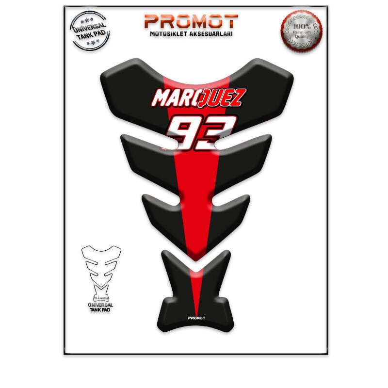 Universal Motosiklet Tank Pad 3D Sticker 0350