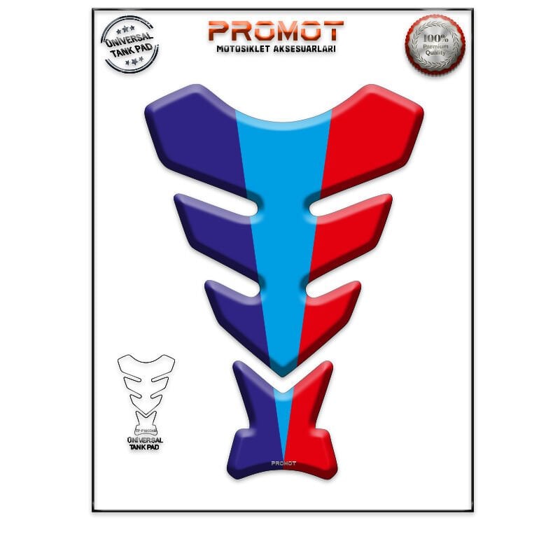 Universal Motosiklet Tank Pad 3D Sticker 0351