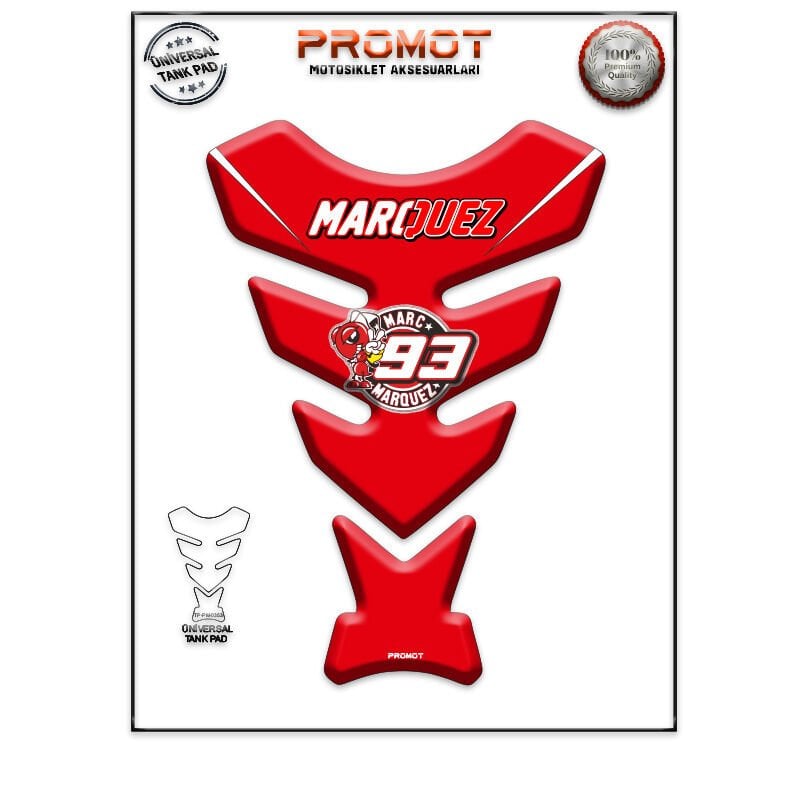 Universal Motosiklet Tank Pad 3D Sticker 0353