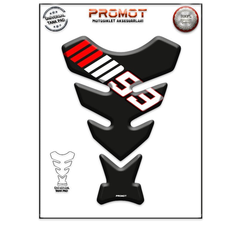 Universal Motosiklet Tank Pad 3D Sticker 0354