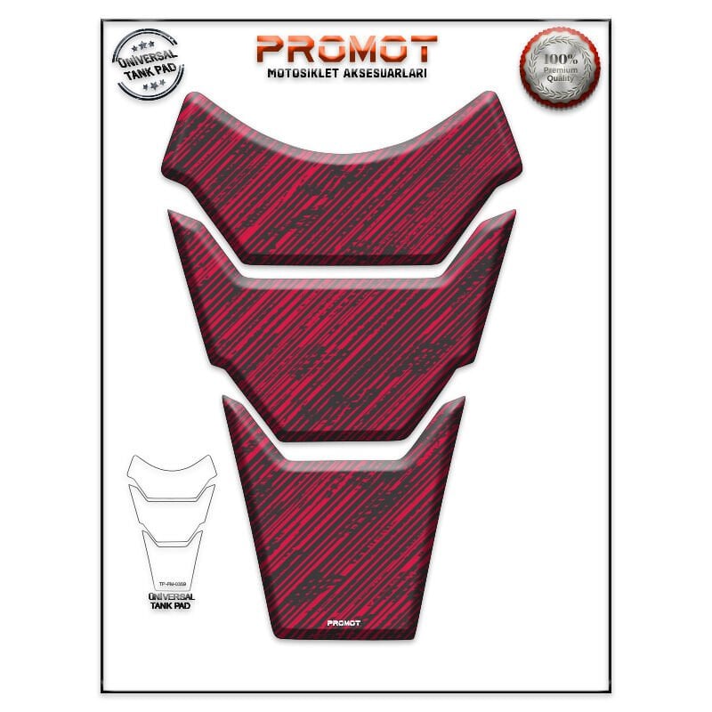 Universal Motosiklet Tank Pad 3D Sticker 0359