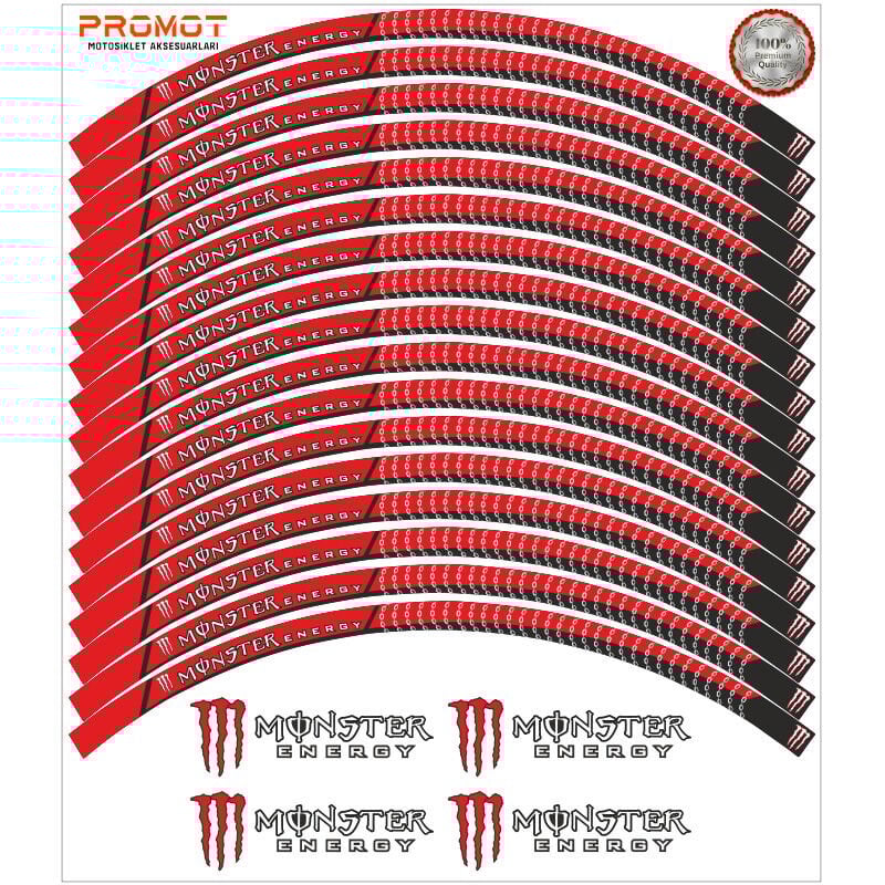 MONSTER TASARIM MOTOSİKLET JANT ŞERİDİ MODEL 2