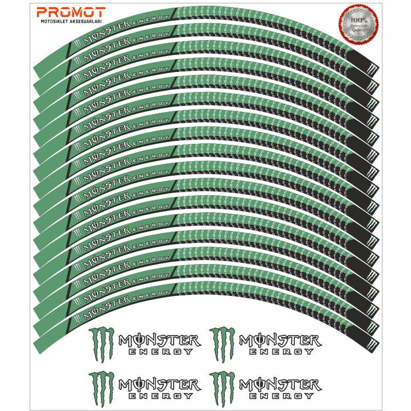 MONSTER TASARIM MOTOSİKLET JANT ŞERİDİ MODEL 7