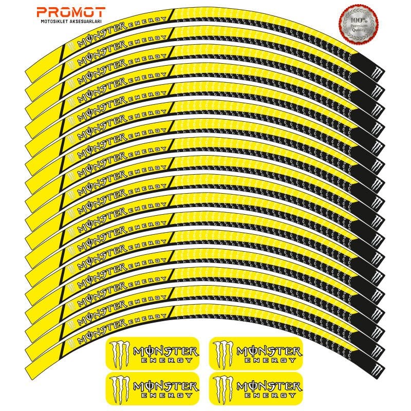 MONSTER TASARIM MOTOSİKLET JANT ŞERİDİ MODEL 9