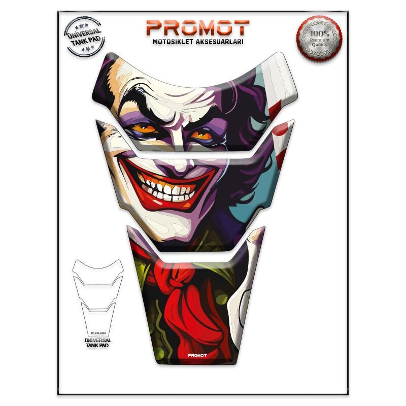 Universal Motosiklet Tank Pad 3D Sticker 0367