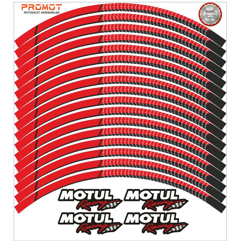 MOTUL TASARIM MOTOSİKLET JANT ŞERİDİ MODEL 2