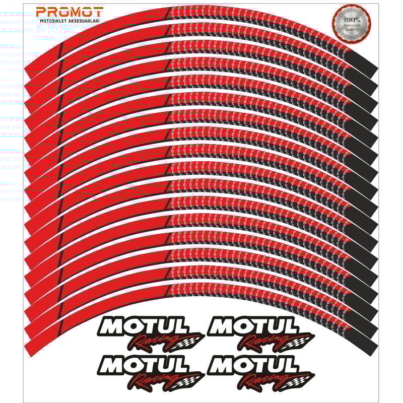 MOTUL TASARIM MOTOSİKLET JANT ŞERİDİ MODEL 2