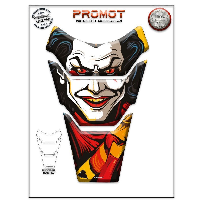 Universal Motosiklet Tank Pad 3D Sticker 0369