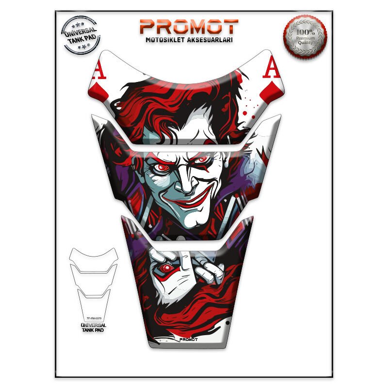 Universal Motosiklet Tank Pad 3D Sticker 0370