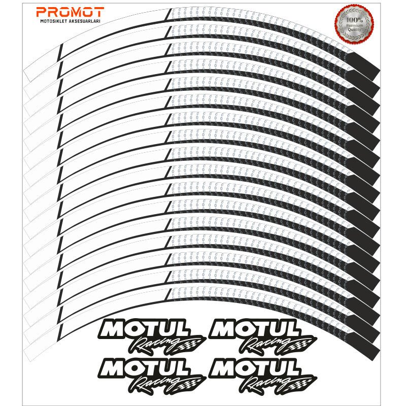 MOTUL TASARIM MOTOSİKLET JANT ŞERİDİ MODEL 4