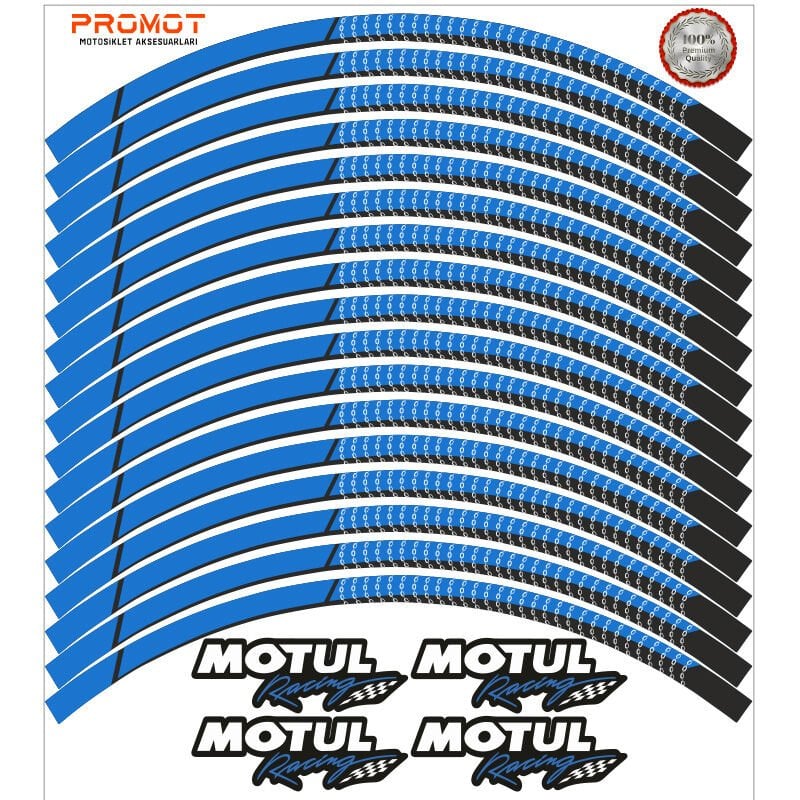 MOTUL TASARIM MOTOSİKLET JANT ŞERİDİ MODEL 5