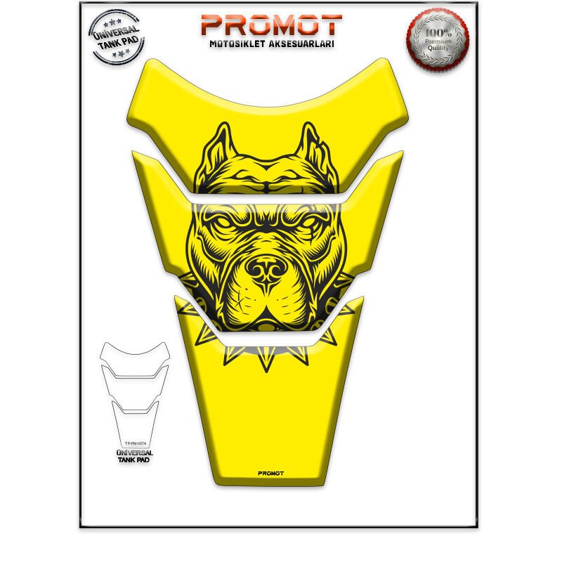 Universal Motosiklet Tank Pad 3D Sticker 0374
