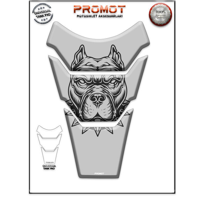 Universal Motosiklet Tank Pad 3D Sticker 0375