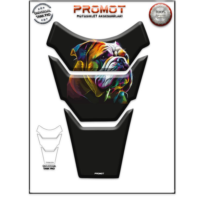 Universal Motosiklet Tank Pad 3D Sticker 0376