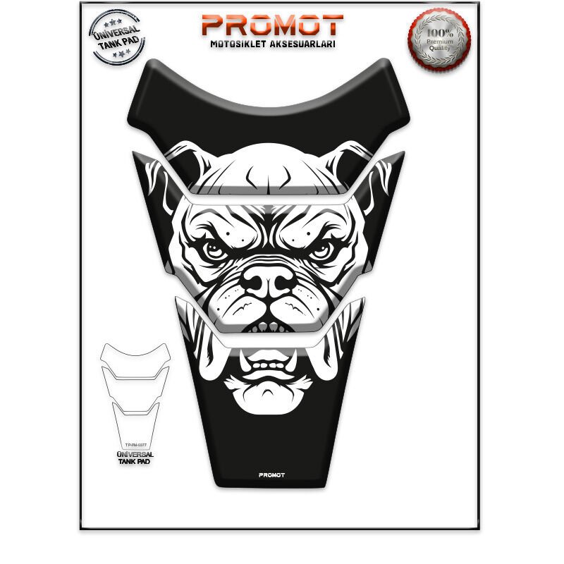 Universal Motosiklet Tank Pad 3D Sticker 0377