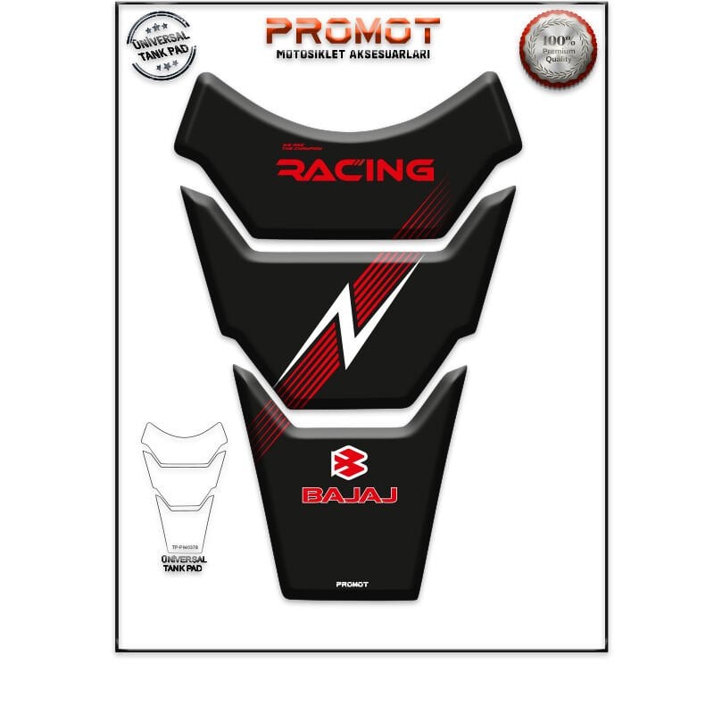 Universal Motosiklet Tank Pad 3D Sticker 0378