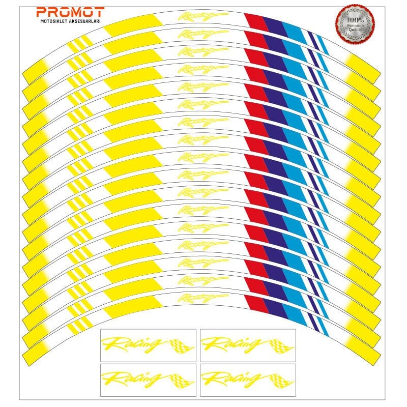 M POWER TASARIM MOTOSİKLET JANT ŞERİDİ MODEL 6