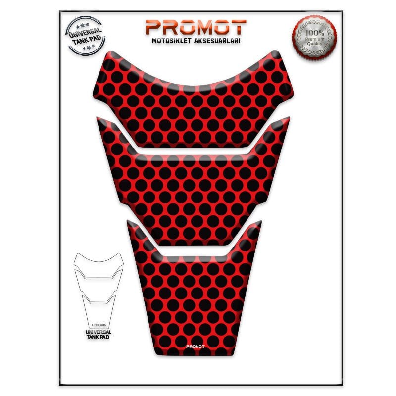 Universal Motosiklet Tank Pad 3D Sticker 0390