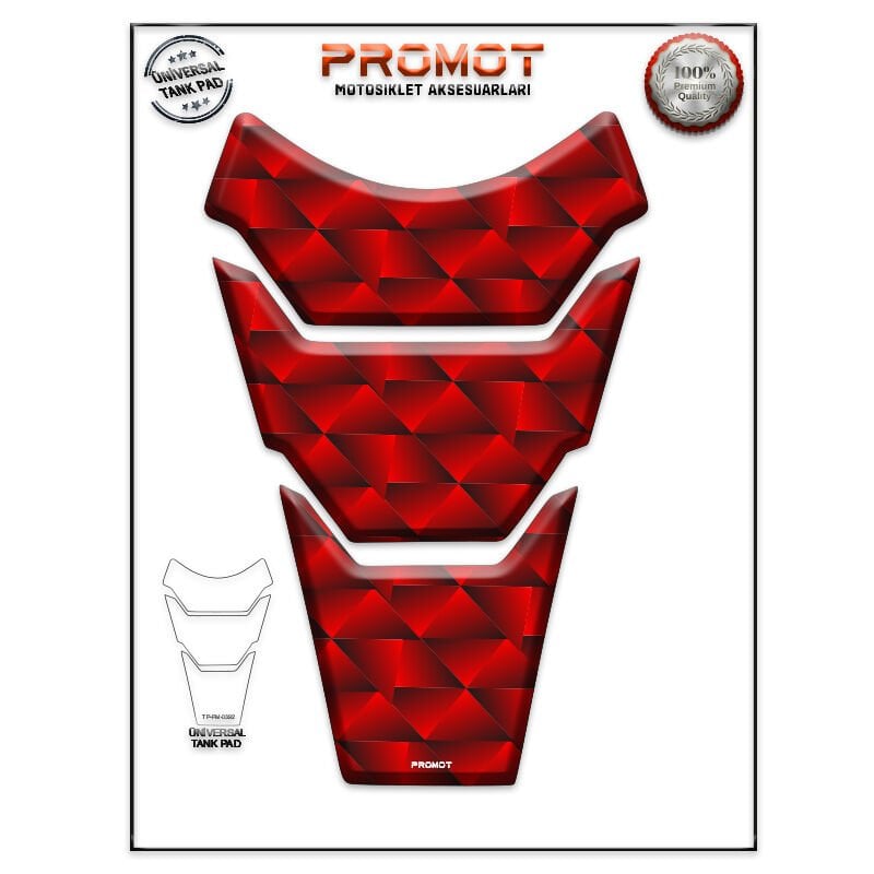 Universal Motosiklet Tank Pad 3D Sticker 0392