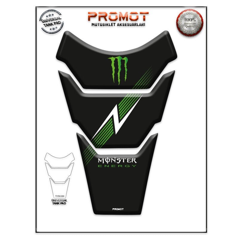 Universal Motosiklet Tank Pad 3D Sticker 0394