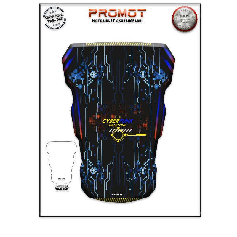 Universal Motosiklet Tank Pad 3D Sticker 0395