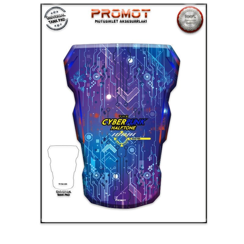 Universal Motosiklet Tank Pad 3D Sticker 0396