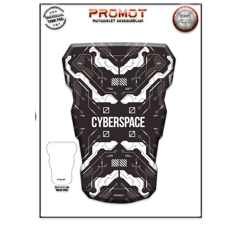 Universal Motosiklet Tank Pad 3D Sticker 0397