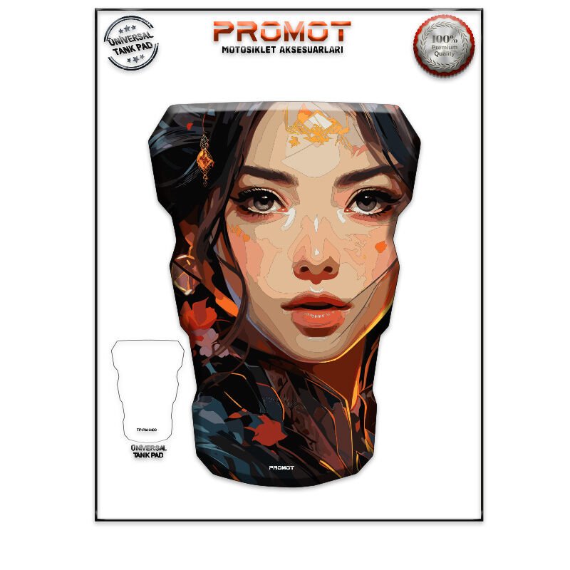 Universal Motosiklet Tank Pad 3D Sticker 0400