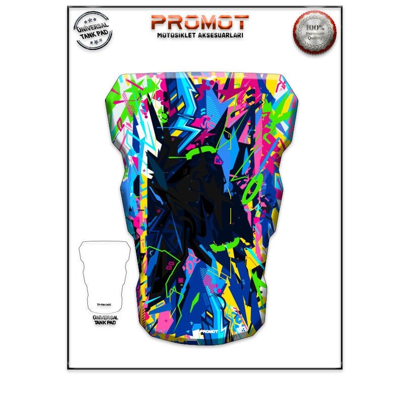 Universal Motosiklet Tank Pad 3D Sticker 0405