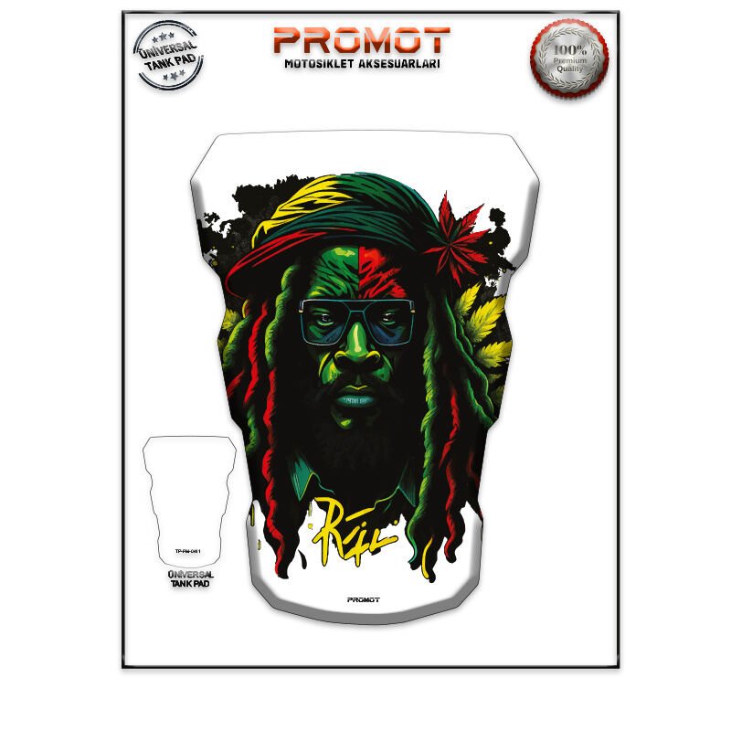 Universal Motosiklet Tank Pad 3D Sticker 0411