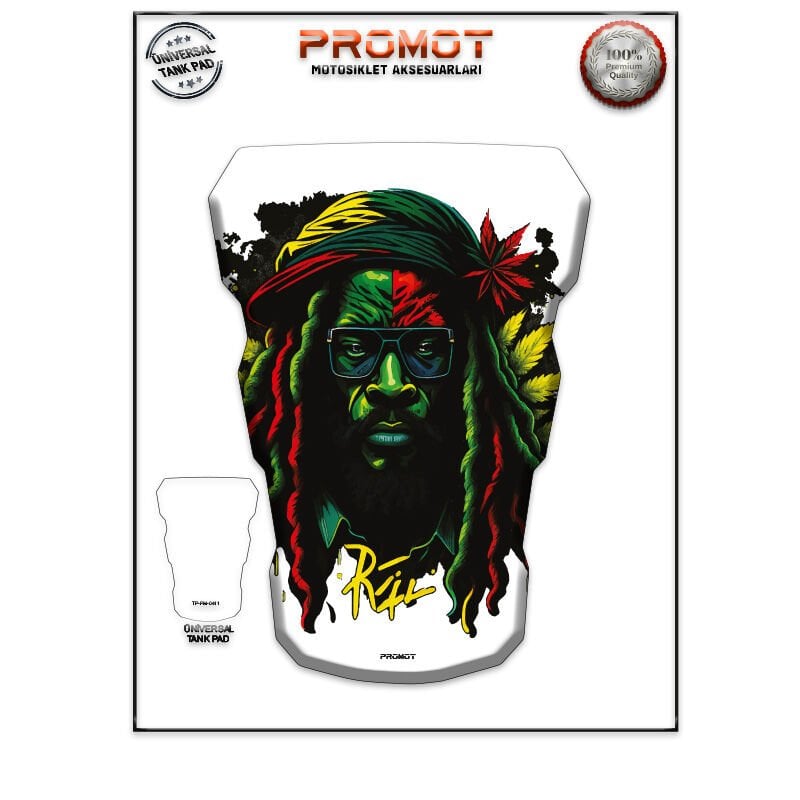 Universal Motosiklet Tank Pad 3D Sticker 0411