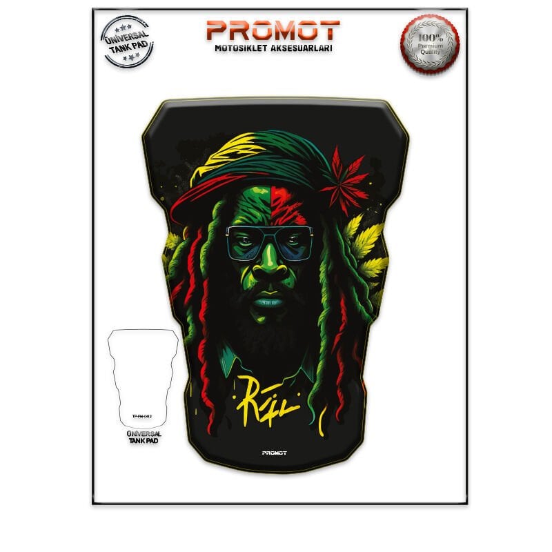Universal Motosiklet Tank Pad 3D Sticker 0412