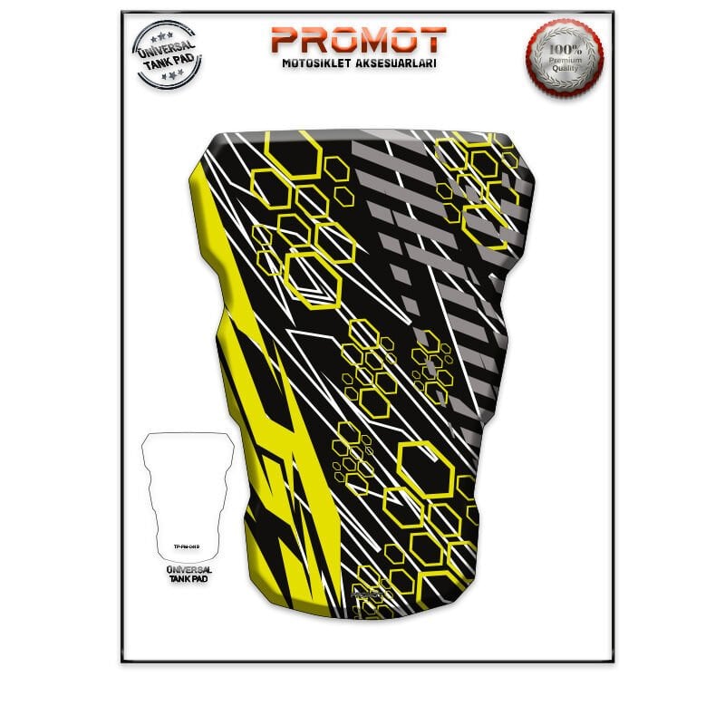 Universal Motosiklet Tank Pad 3D Sticker 0419