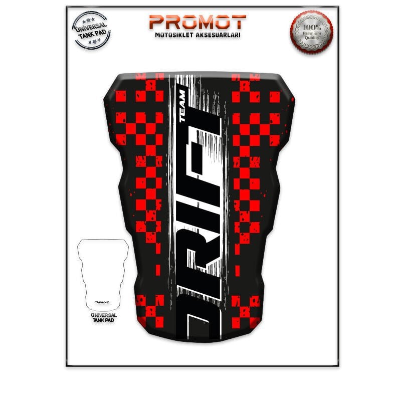 Universal Motosiklet Tank Pad 3D Sticker 0420