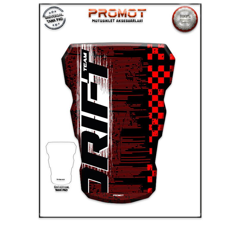 Universal Motosiklet Tank Pad 3D Sticker 0421