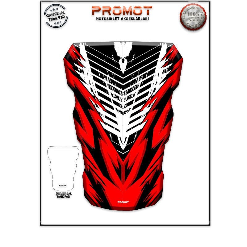 Universal Motosiklet Tank Pad 3D Sticker 0430