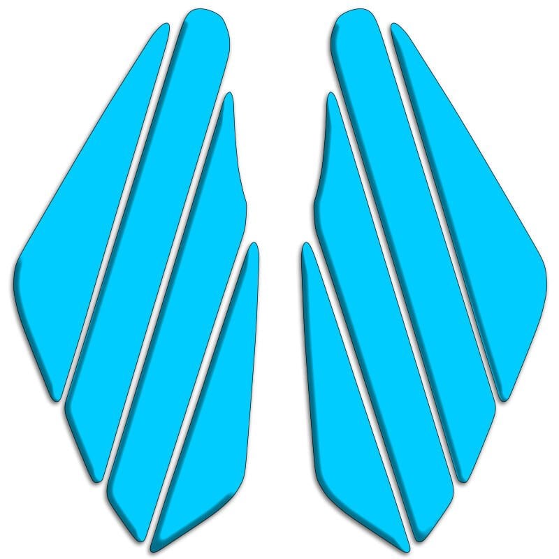 Universal Motosiklet Yan Pad 3D Sticker 001