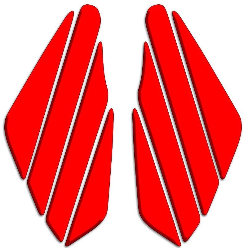 Universal Motosiklet Yan Pad 3D Sticker 003