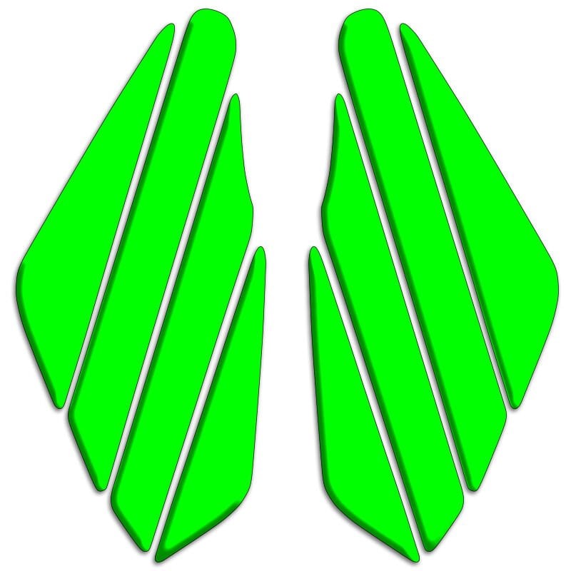 Universal Motosiklet Yan Pad 3D Sticker 006