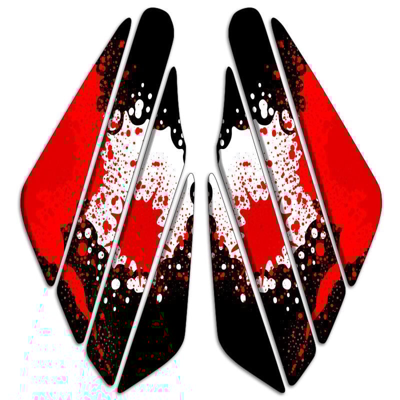 Universal Motosiklet Yan Pad 3D Sticker 013