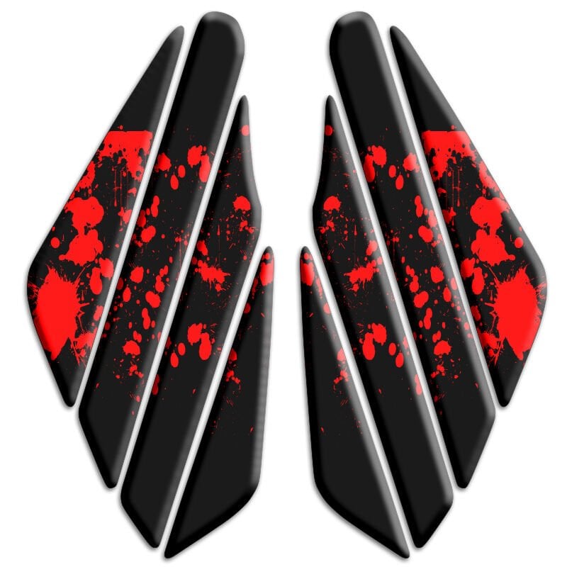 Universal Motosiklet Yan Pad 3D Sticker 019