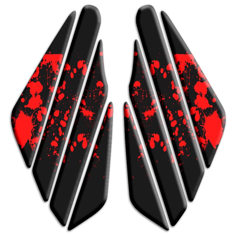 Universal Motosiklet Yan Pad 3D Sticker 019