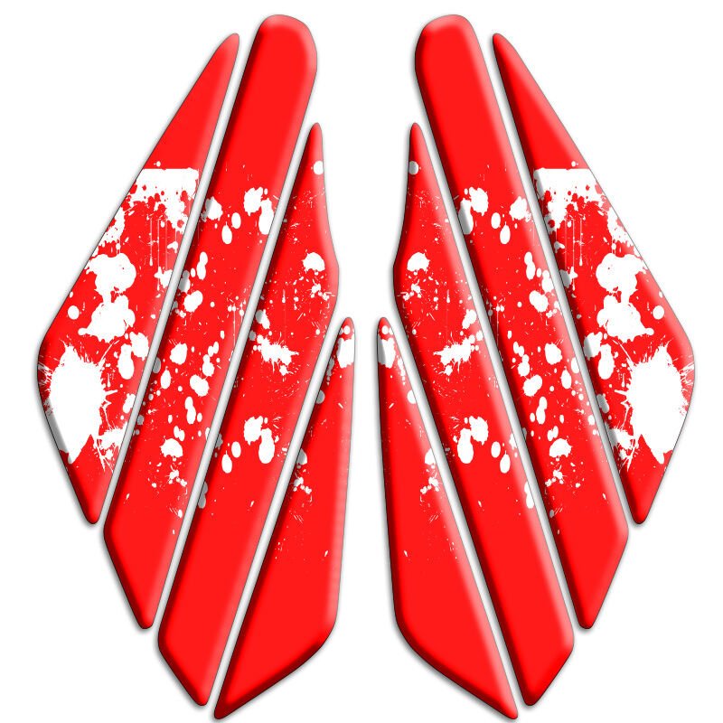 Universal Motosiklet Yan Pad 3D Sticker 022