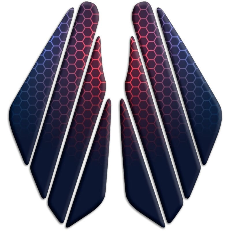 Universal Motosiklet Yan Pad 3D Sticker 023