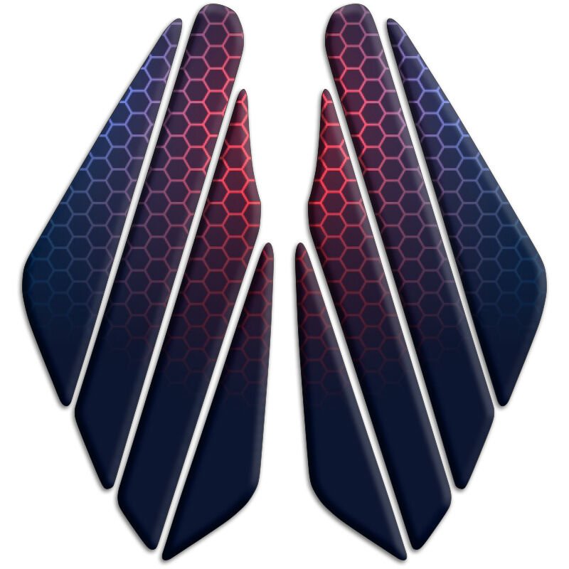 Universal Motosiklet Yan Pad 3D Sticker 023