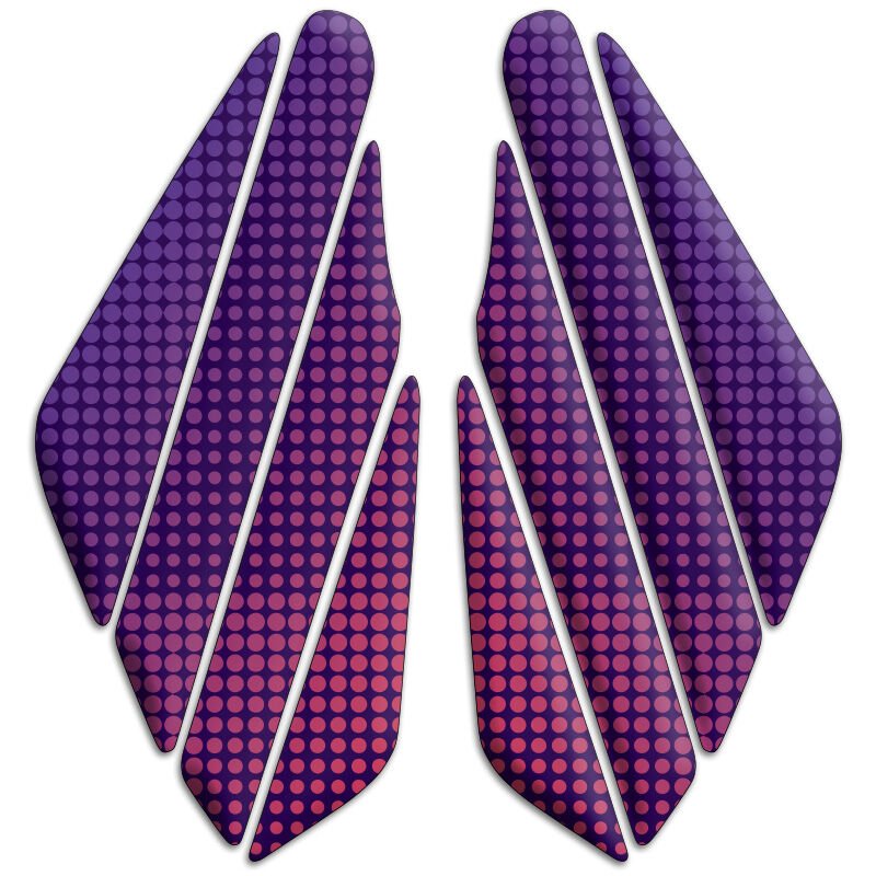 Universal Motosiklet Yan Pad 3D Sticker 028