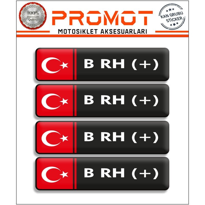 KAN GRUBU 3D STİCKER 4'LÜ SET 003