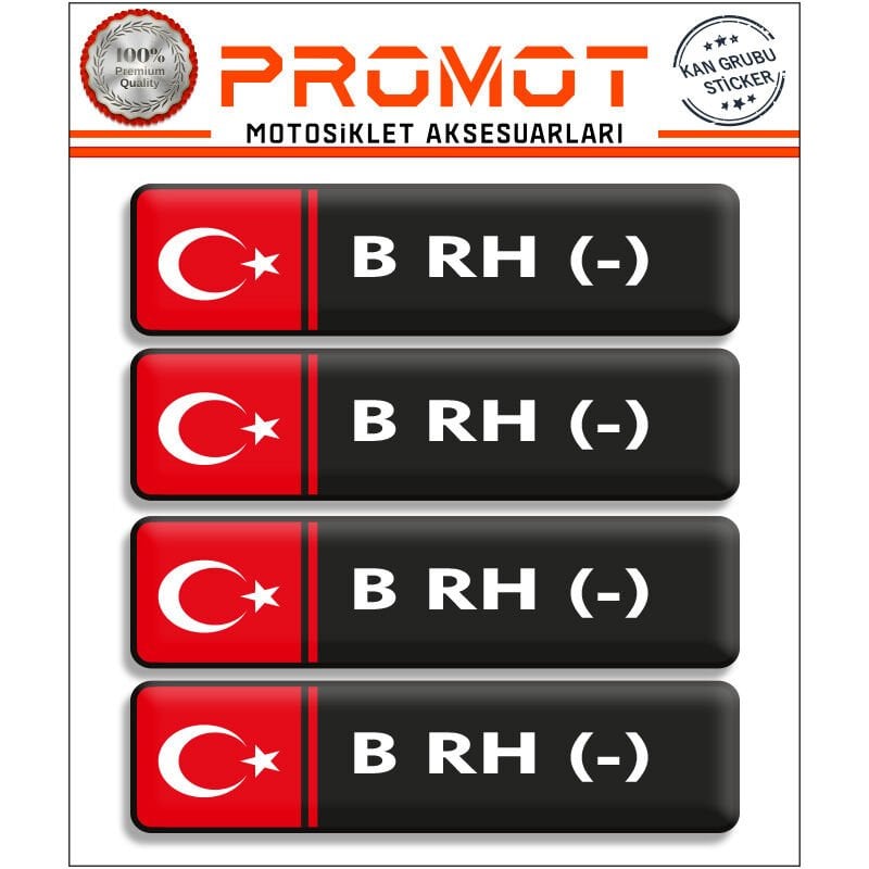 KAN GRUBU 3D STİCKER 4'LÜ SET 004